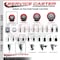 Service Caster 3'' SS Red Poly Wheel Swivel 1-1/8'' Expanding Stem Caster SCC-SSEX20S314-PPUB-RED-118 - alternate 3